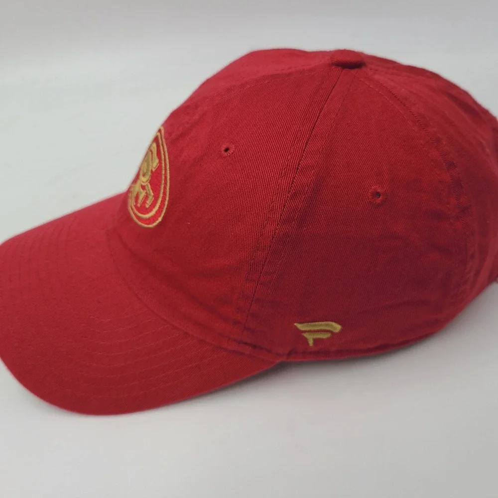 San‎ Francisco 49ers Hat Strapback (Fits Small) Fanatics Red Gold NFL Football